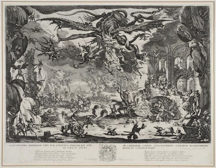 Jacques Callot, La tentation de saint Antoine, eau-forte, 1635. Photo. M. Bertola/Musées de Strasbourg 