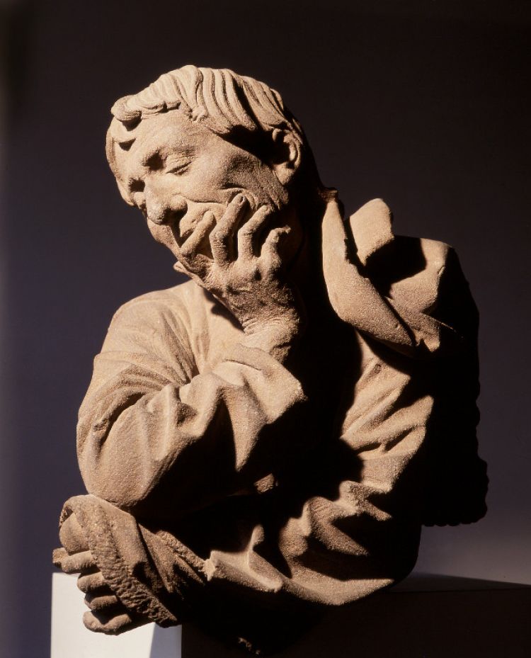 Nicolas Gerhaert de Leyde, Buste d’homme accoudé, avant 1467, Photo : Musées de la Ville de Strasbourg