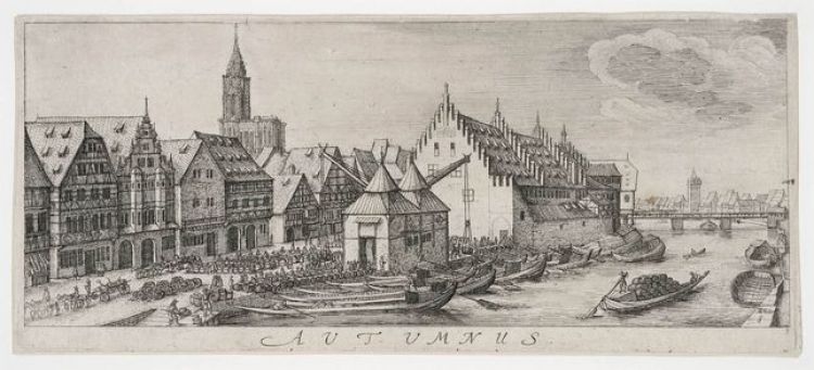 4.	Wenzel Hollar, Les quatre saisons, l’Automne, eau-forte, 1630. Photo. M. Bertola/Musées de Strasbourg