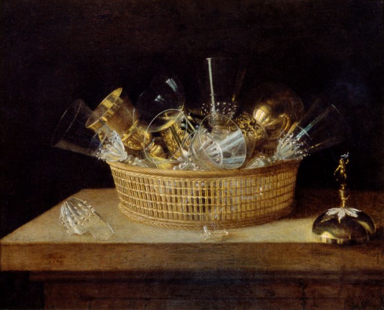 Sébastien Stoskopff, Corbeille de verres, 1644, Photo : Musées de la Ville de Strasbourg