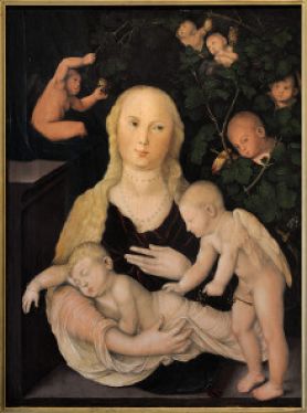 Hans Baldung Grien, Vierge à la treille, vers 1541-1543, Photo : Musées de la Ville de Strasbourg
