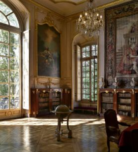 Corps de bibliothèque, bibliothèque du palais Rohan, Photo : Mathieu Bertola – Musées de la Ville de Strasbourg