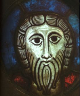 Tête d’homme dite « Christ de Wissembourg », fin du XIIe, Photo : Musées de la Ville de Strasbourg